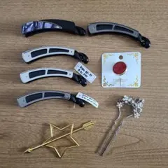 中古【 バナナクリップ 】ヘアーアクセサリー クリップ まとめ売り ヴィンテージ