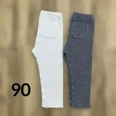 UNIQLO ベビー　リブレギンス90 2枚セット　きれいめ