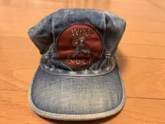 WEIRDO デニムワークキャップ　エイジング加工