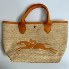 希少 限定コラボ LONGCHAMP ロンシャン フェザー柄バッグ プリアージュ 