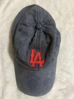 LA ネイビー　キャップ