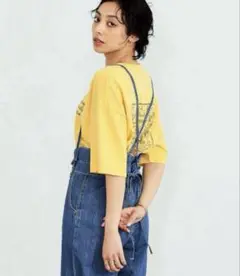 【新品タグ付】SOMETHING 2WAYリボンサロペット　フリーサイズ