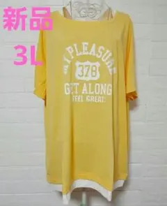 新品 レディース 3L 半袖 プライマルドライ トップス Tシャツ 体型カバーのサムネイル