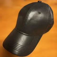 Y2K レザー スタッズ キャップ unknown 黒 パンク ロックグランジ