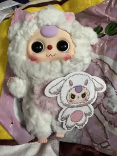 babythree お顔100% ひつじさん【丸目キバ】