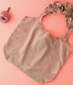 新品未使用　Francfranc くしゅらくエコバッグ フリル ピンク