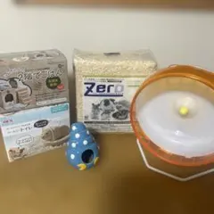 ハムスター飼育用品セット 2階でごはん ハーモニートイレ　床材　他　セットのサムネイル