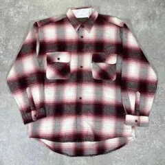 BAY LEAF オンブレチェックシャツ　L シャドーチェック　ネルシャツ