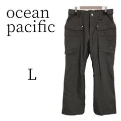 ocean pacific ブラウン(ボーダー柄) ワークパンツ Lのサムネイル