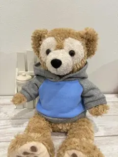 パーカー ヒヤシンスブルー×グレー☆ダッフィーS シェリーメイS☆ハンドメイド