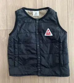 ダウンベスト キッズ ベビー 防寒 黒 BREEZE 90㎝