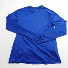 ?ナイキ Nike ドライフィット 長袖Tシャツ ブルー系 メンズ M