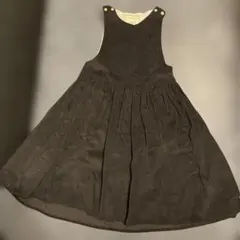 Popelin ポペリン ジャンバースカート サイズ7 黒