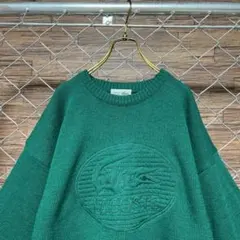 古着 90s LACOSTE ラコステ ニット　デカロゴのサムネイル