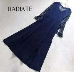 【ラディエイト】未使用✨上品 レース ロングワンピース フォーマル ドレス