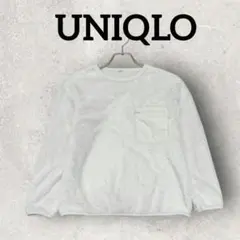 UNIQLO キッズ ファーリーフリースプルオーバー (140) ホワイト