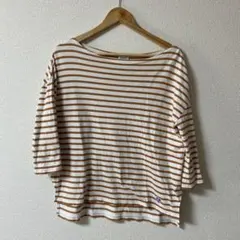 ORCIVAL ストライプ 五分袖 Tシャツ F