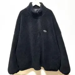 SHEIN CURVE ボアジャケット 4L 大きいサイズ メンズ ブラック