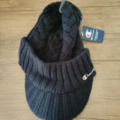 Champion ネイビーニット帽 ケーブル編み 新品タグ付き男女兼用