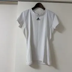 adidas ランニングウェア　ホワイト Tシャツ　L