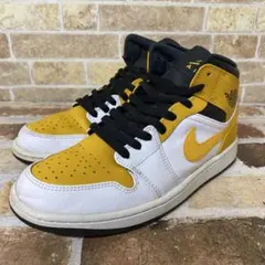 AIR JORDAN1MID/エアージョーダン1 /26㎝ホワイト/イエロー
