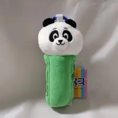 【可愛い顔選んでます！】PEZカラビナ付きぬいぐるみポーチ［パンダ］