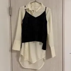 HARE シャツ　ベロアビスチェのサムネイル