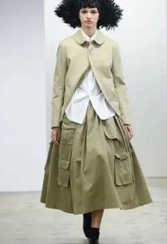 콤콤 2025SS 마루 칼라 치노 크로스 재킷
