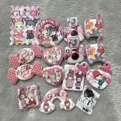 アクリルカスタムビーズ ヒロノ ロゴ レリーフ 14個セット プレートおまけ付き