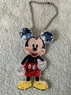 Disney・キラキラミッキーマウスのストラップ