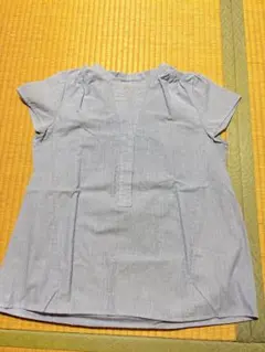 NATURAL BEAUTY BASIC 半袖 ストライプ ブラウス Mのサムネイル
