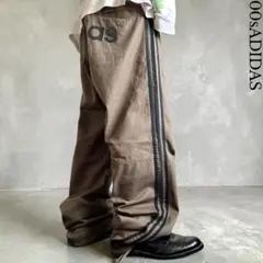 極太 90s old adidas バギートラックハーフパンツ ビッグロゴ - メルカリ