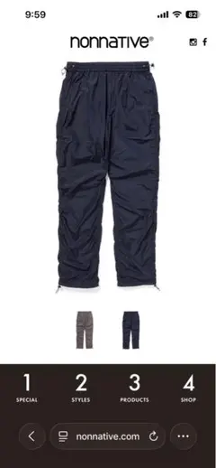 nonnative TROOPER EASY PANTS 03 NYLON
