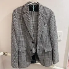 ZARA MAN チェック柄スーツ上下セット