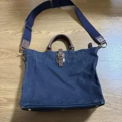 SILVER LAKE CLUB シルバーレイククラブ ショルダーバッグ帆布　紺のサムネイル