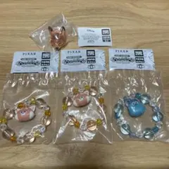 PIXAR チャームブレス / ディズニー ファッションリング 4点セット