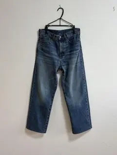 GU ストレートジーンズ S 66 BLUE 股下67cm 360398