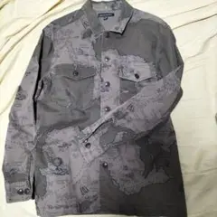 BANANA REPUBLIC 地図柄 長袖シャツ サファリ