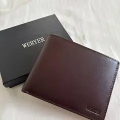 二つ折り財布 ダークブラウン　メンズのサムネイル