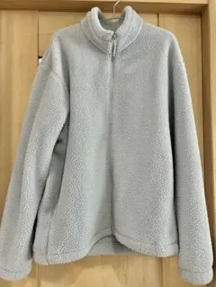 ユニクロ　ボアフリースジャケット　L ライトブルー