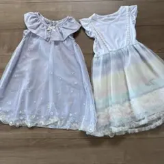 女の子　ワンピース　ドレス　2点セット　まとめ売り　120 チュール