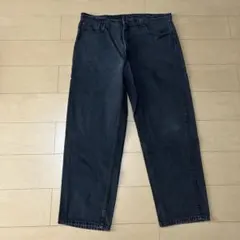 90s USA製 Levi‘s 555 後染め サルファブラック 40X30のサムネイル