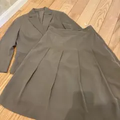【美品】ブラウン スカートスーツ