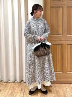 新品★サマンサモスモス★sm2★昨季完売＊後リボンの可愛い＊花柄シャツワンピース