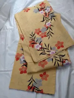 花柄 浴衣 イエロー
