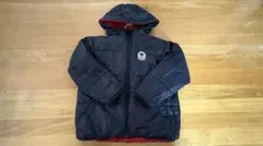 ミキハウス ダブルB フード付きジャケット ブラック/レッド