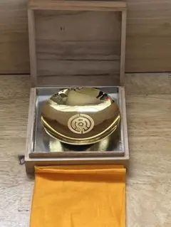 美品】菊の御紋 金杯 24K GP（金メッキ）桐箱入り 盃 お猪口 - メルカリ