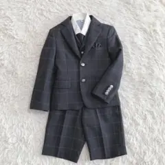 ワンダーファクトリー フォーマル 3ピーススーツ6点セット 110cm 入園卒園