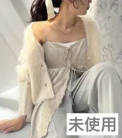 未使用　サテン レースアップ キャミソール　ビスチェ　ナイスクラップ