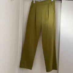 オリーブグリーン パンツ ウエストゴム